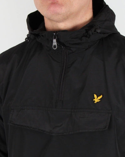 Lyle & Scott Jacket Mens Overhead Pullover Jacket Winter Black Jacket - MRGOUTLETS