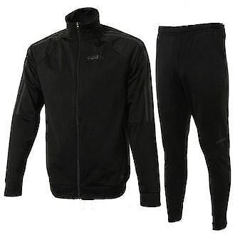 Adidas Tracksuit Mens Sere19 Tracksuit Set Zip Track Jacket Sweat Pants Black - MRGOUTLETS