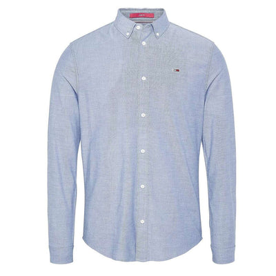 TOMMY HILFIGER TJM FILAFIL COTTON SHIRT SAIL BLUE