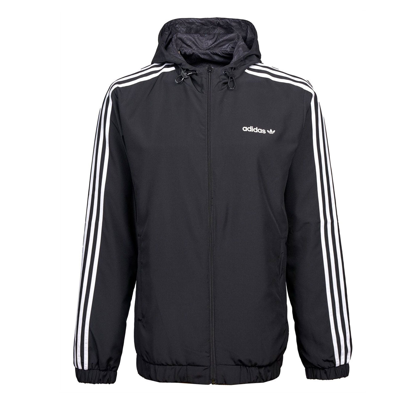 Adidas Jacket Hooded Mens Jacket Running Reversible Jacket Black 