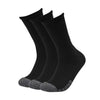 UNDER ARMOUR 3PK HEATGEAR CREW SOCK BLACK