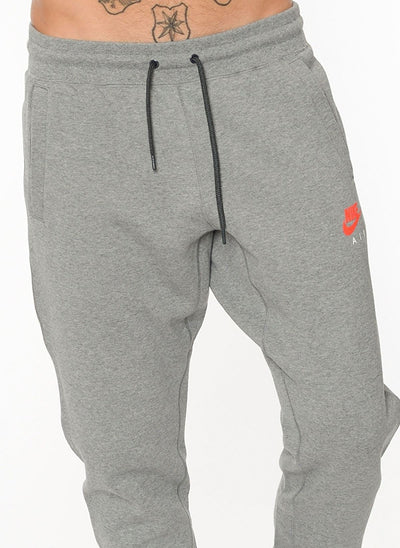 NIKE AIR SKINNY JOGGER GREY/RED - MRGOUTLETS