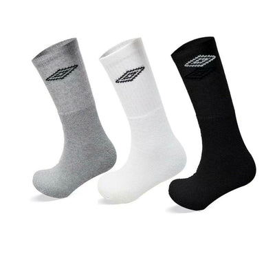 Umbro Mens Womens Crew 3 Pairs Socks Sports Football Rugby 3 Pack Socks Size