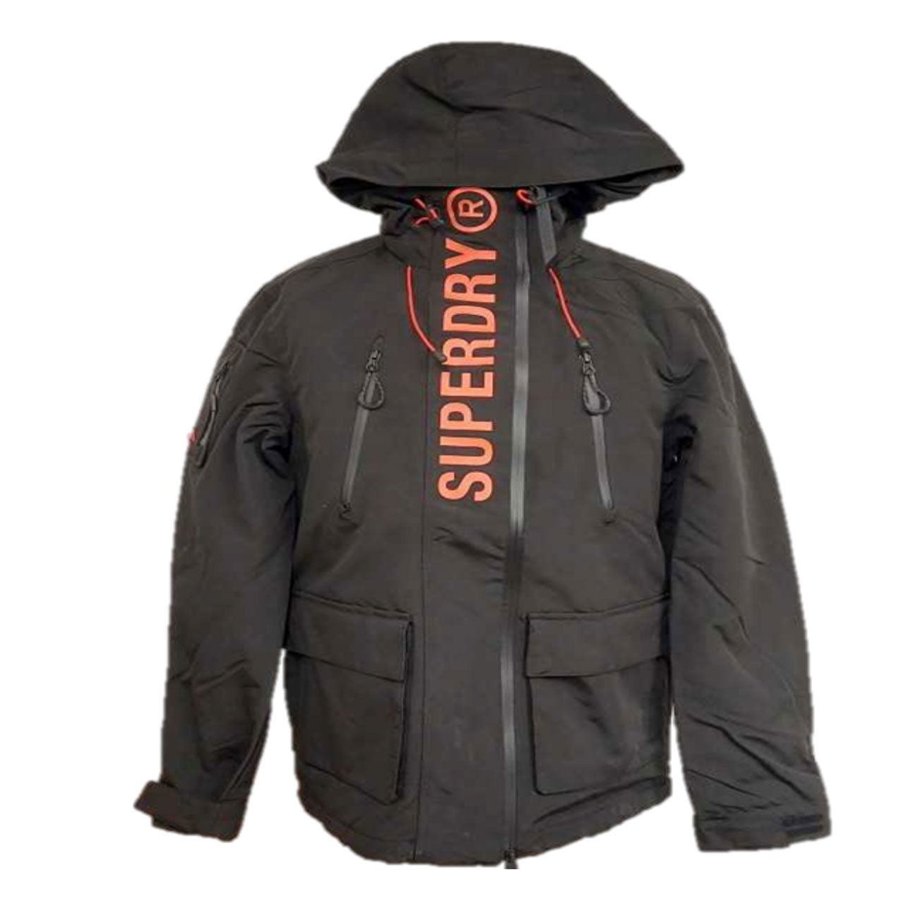 Superdry Coat Ultimate Windcheater Jacket Mens Hoodie Jacket Black - MRGOUTLETS