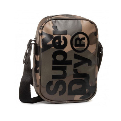 Superdry Bag Camo Unisex Side Bag Messenger Bag Adjustable Strap Zip