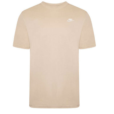 Nike T Shirt Mens Short Sleeve Tee Gym Running T Shirt Beige Sports Tee - MRGOUTLETS