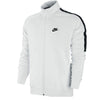 Nike Jacket White Mens Tribute Track Top Full Zip Jacket White Gym Running Top - MRGOUTLETS