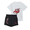 ADIDAS KID MICKEY N FRIEND TEE SHORT SET WHI/BLK