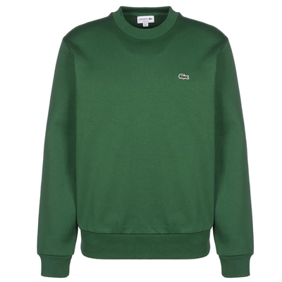 LACOSTE  CREW SWEAT VERT GREEN