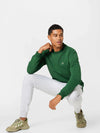 LACOSTE  CREW SWEAT VERT GREEN