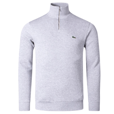 LACOSTE QUARTER ZIP SWEAT L GREY