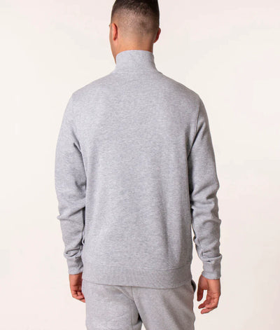 LACOSTE QUARTER ZIP SWEAT L GREY